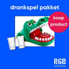 🥃 Borrelspel-pakket: krokodillenspel + 5 shot glazen | 🛒 koop product