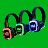 🎧 50 RGB koptelefoons 📡 3 zenders