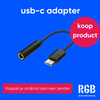 USB-C naar mini-jack hub adapter | 🛒 koop product (Android & iPhone 15 of hoger)