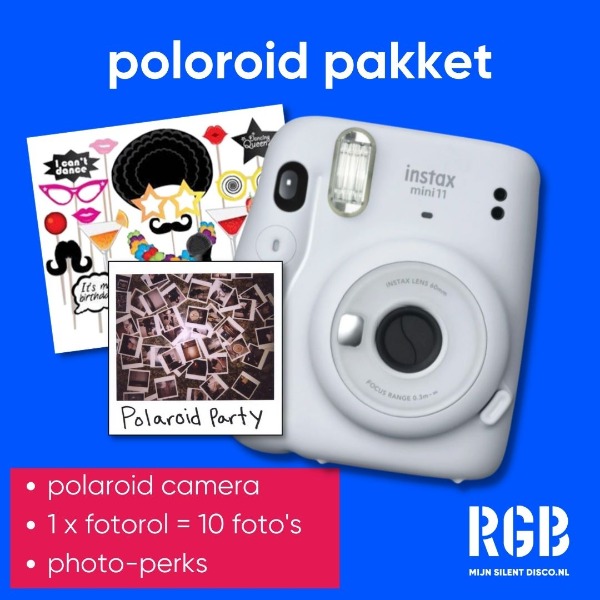 📸 Polaroid-pakket: Polaroid camera + 10 foto's fotorol + foto-props