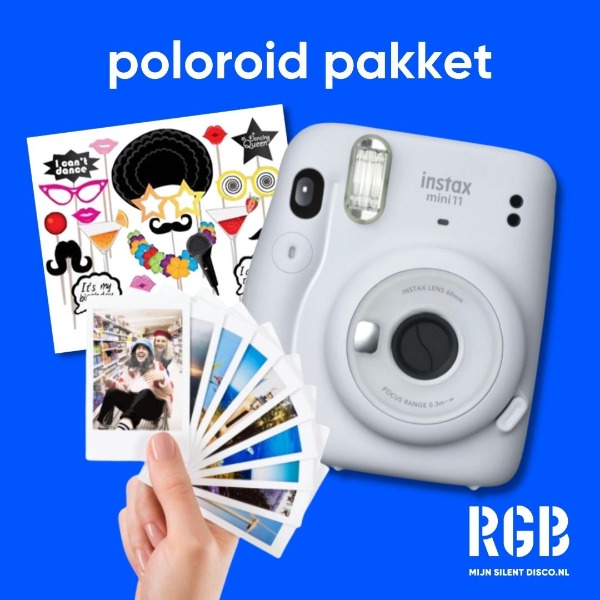 📸 Polaroid-pakket: Polaroid camera + 10 foto's fotorol + foto-props