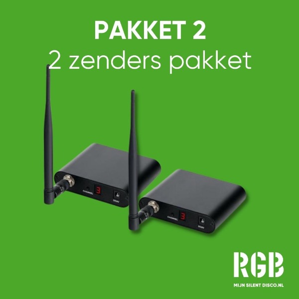 📦 Startpakket met 2 zenders | kies aantal 🎧 in winkelwagen  